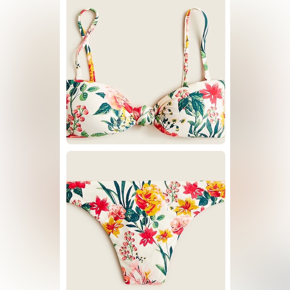 J Crew Floral bikini set size M *not NWT*